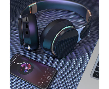 Wireless Headphones - Foldable Stereo - Bluetooth Over Ear Headset with Mic for Sports
