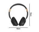 Wireless Headphones - Foldable Stereo - Bluetooth Over Ear Headset with Mic for Sports