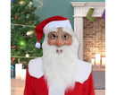 Halloween Creative Santa Claus Shape Christmas Cosplay Costume Decor Face Cover-C