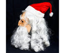 Halloween Creative Santa Claus Shape Christmas Cosplay Costume Decor Face Cover-C