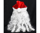 Halloween Creative Santa Claus Shape Christmas Cosplay Costume Decor Face Cover-C