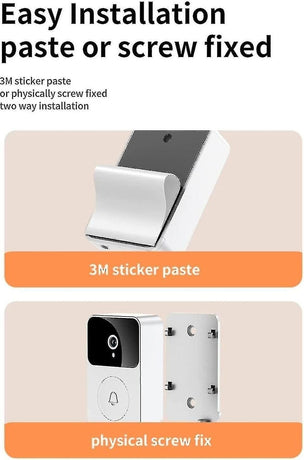 Smart Ring Video Doorbell, Wireless HD Night Vision Home Intercom