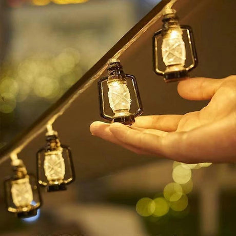 Camping LED String Lights, Ambient Tent Canopy Paraffin Lamp Decor