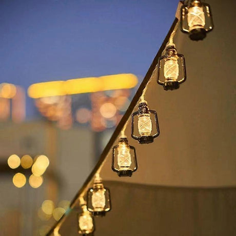 Camping LED String Lights, Ambient Tent Canopy Paraffin Lamp Decor