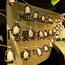 Camping LED String Lights, Ambient Tent Canopy Paraffin Lamp Decor