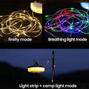 9M Camping LED String Lights, Rechargeable Quick Roll Up Tent Lighting