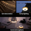9M Camping LED String Lights, Rechargeable Quick Roll Up Tent Lighting