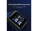 116Plus Sports Android IOS Bluetooth Touch Water Resistant Screen Fitness Tracker Smart Wrist Bracelet - Black