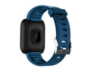 116Plus Sports Android IOS Bluetooth Touch Water Resistant Screen Fitness Tracker Smart Wrist Bracelet - Black