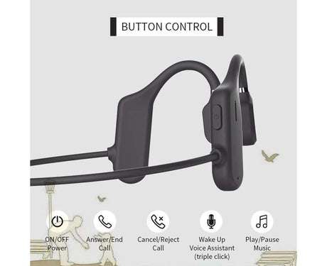 Wireless Sports Headphones - Bluetooth 5.0 - Waterproof Sweatproof Headset with Mic