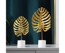 Iron Monstera Leaf Ornament Photo Prop Living Room Desktop TV Cabinet Decoration- S