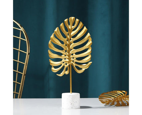 Iron Monstera Leaf Ornament Photo Prop Living Room Desktop TV Cabinet Decoration- S