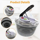 3L Salad Spinner with Lid, Small Vegetable and Fruit Washer & Dryer