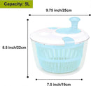 5L Salad Spinner and Vegetable Washer Salad Dryer