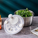 Salad Spinner Fruit and Vegetable Dryer with Milky Liner