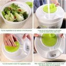 3L Salad Spinner with Crank Handle, Bowl and Strainer for Vegetables