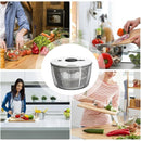 Vegetable and Fruit Dryer Spinner, Multi-Use Salad Washer