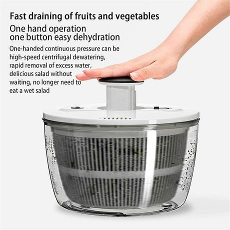 Vegetable and Fruit Dryer Spinner, Multi-Use Salad Washer