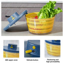 Large Electric Salad Spinner, Yellow Multi-Use Lettuce Dryer Easy Clean