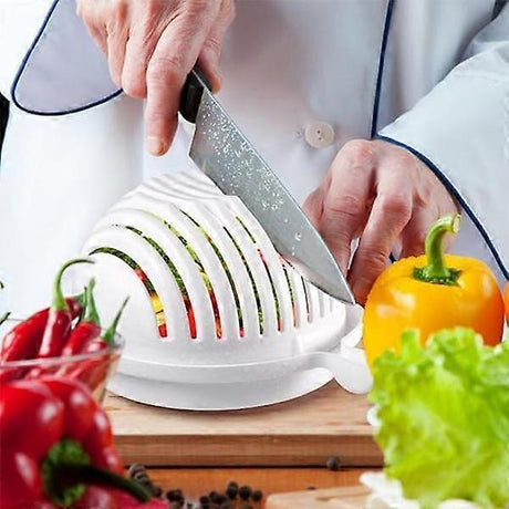 1pc Lettuce Cutter with Salad & Vegetable Spinner Kitchen Tool
