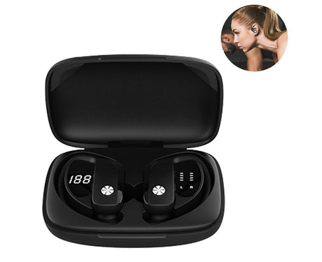 Wireless Earbuds - Waterproof - LED Display Bluetooth Earphones with Mic for Sports