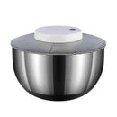 4.5L Electric Salad Spinner Vegetable Washer Silver White