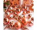 30Pcs Xmas Tree Balls Party Supplies-Rose Gold