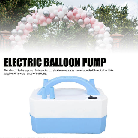 Electric Balloon Pump 220-240V Portable Dual Nozzle Blower for Party Balloons