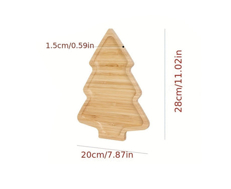 Xmas Tree Wooden Tray for Christmas Tree