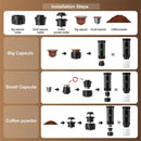 Wireless Portable Espresso Coffee Machine Capsule & Powder Travel Maker