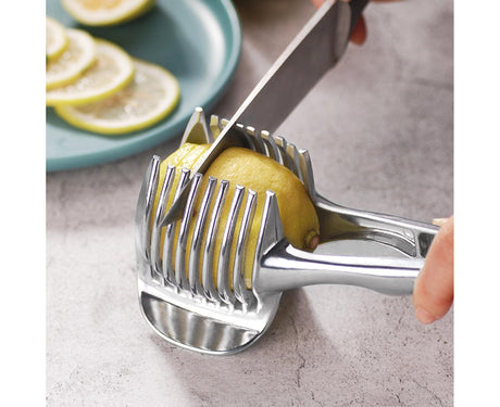 Fruit Slicer Stainless Steel Vegetable Cutter-Silver