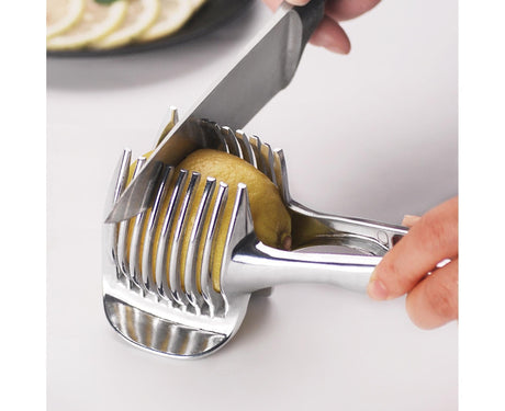 Fruit Slicer Stainless Steel Vegetable Cutter-Silver