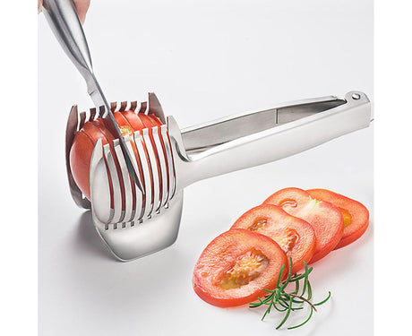 Fruit Slicer Stainless Steel Vegetable Cutter-Silver