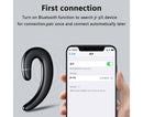 Ear Hook Wireless Headphones - Non Ear Plug - Single Ear Noise Cancelling Headset with Mic