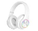 Bluetooth Over Ear Headphones - Foldable Stereo - Lightweight Wireless Headset with Mic