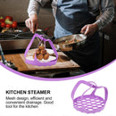 Multifunctional Handheld Steamer Silicone Vegetable Basket Drain Basket