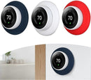 Smart Thermostat Protective Silicone Cover Wall Plate for Nest Thermostat Accessories Red