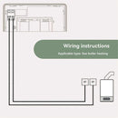 Smart Home Floor Heating Switch Temperature Controller for Electric or Gas Boiler Black