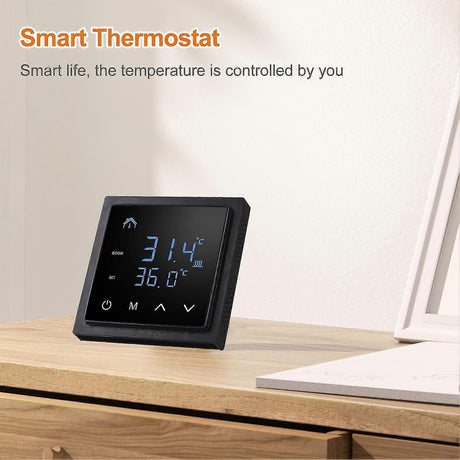 Smart Thermostat 16A Floor Heating Temperature Controller with LED Touch Screen