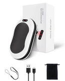 10000mAh Rechargeable Hand Warmer & Power Bank - 2-Sided Heating, Portable USB