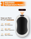 10000mAh Rechargeable Hand Warmer & Power Bank - 2-Sided Heating, Portable USB