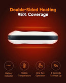10000mAh Rechargeable Hand Warmer & Power Bank - 2-Sided Heating, Portable USB