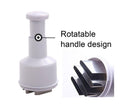 Garlic Grater Manual Multifunctional Stainless Steel Garlic Onion Food Chopper for Kitchen-White