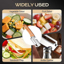 Vegetable Peeler with Bottle Opener - Razor-Sharp Stainless Blade, Ergonomic Wooden Handle
