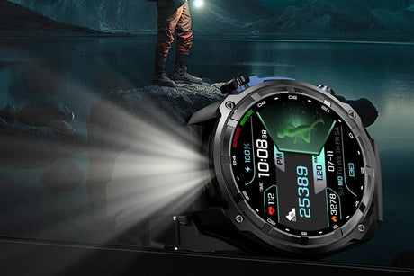 1.43 Inch Outdoor Smart Watch 100+ Sports Modes Bluetooth Call Flashlight 3ATM Waterproof