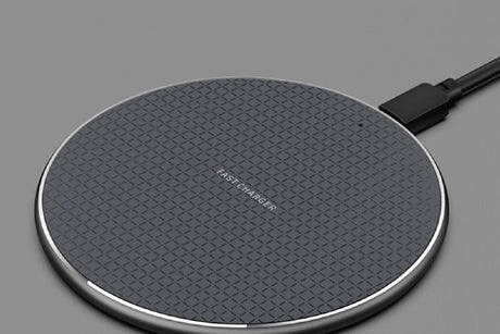 Wireless Fast Charger Smartphone Charger Qi Charging for Apple, Samsung and Smart Phones (Black)