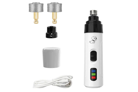 2-Speed Dog Nail Grinder Pet Nail Grinder Super Quiet Rechargeable Electric Dog Nail Trimmer for Large Medium Small Dogs