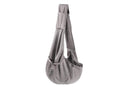 Breathable Dog Carrier Sling With Storage Pocket Pet Carrier Shoulder Pouch For Outdoor Travel -Gray