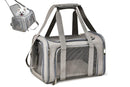 Portable Travel Bag Soft Crate Cage Cat Bag Animal Carriers for Pets -Grey