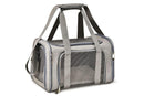 Portable Travel Bag Soft Crate Cage Cat Bag Animal Carriers for Pets -Grey
